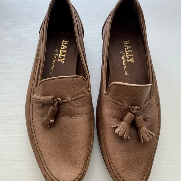 Bally | Shoes | Bally Tan Leather Slipon Shoes | Poshmark display picture 3